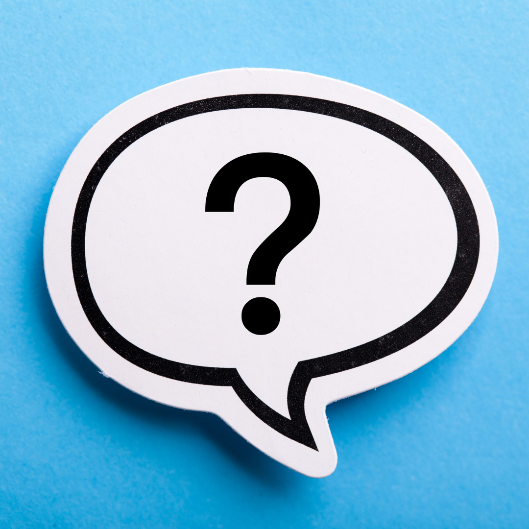 Image of a question mark in a speech bubble