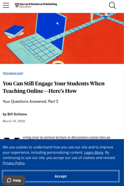 Thumbnail of You can still engage your students when teaching online