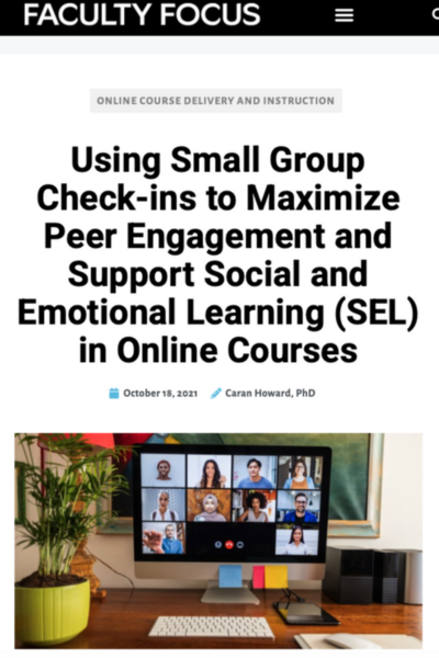 Thumbnail of Using small group check-ins