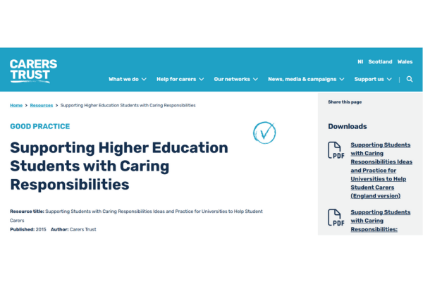 Screengrab of Careers Trust website