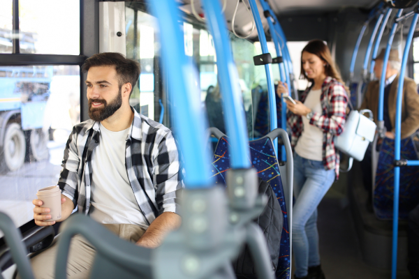 Image of students commuting