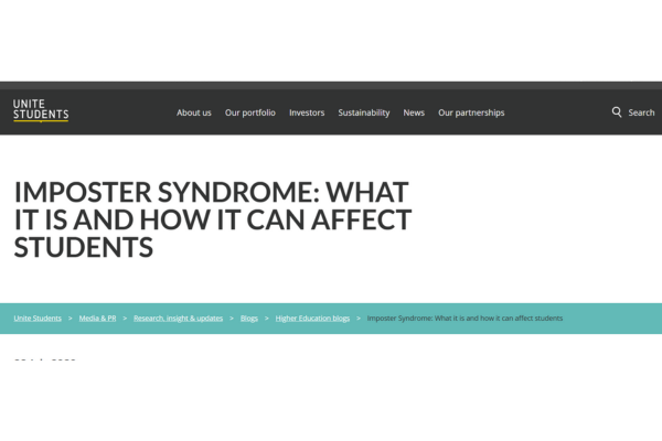 Screengrab of UniteStudents website