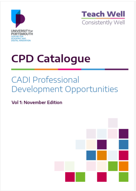 Screengrab of CPD Catalogue