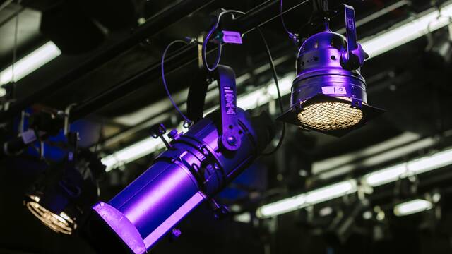 Spotlights in the ceiling