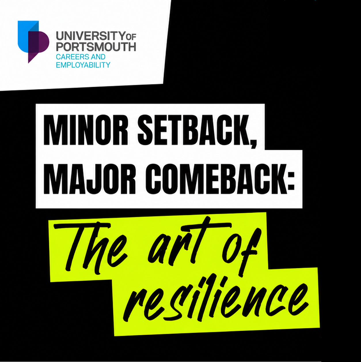 Minor Setback, Major Comeback: The Art of Resilience