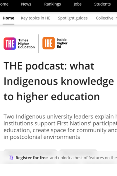 Screen grab THE podcast