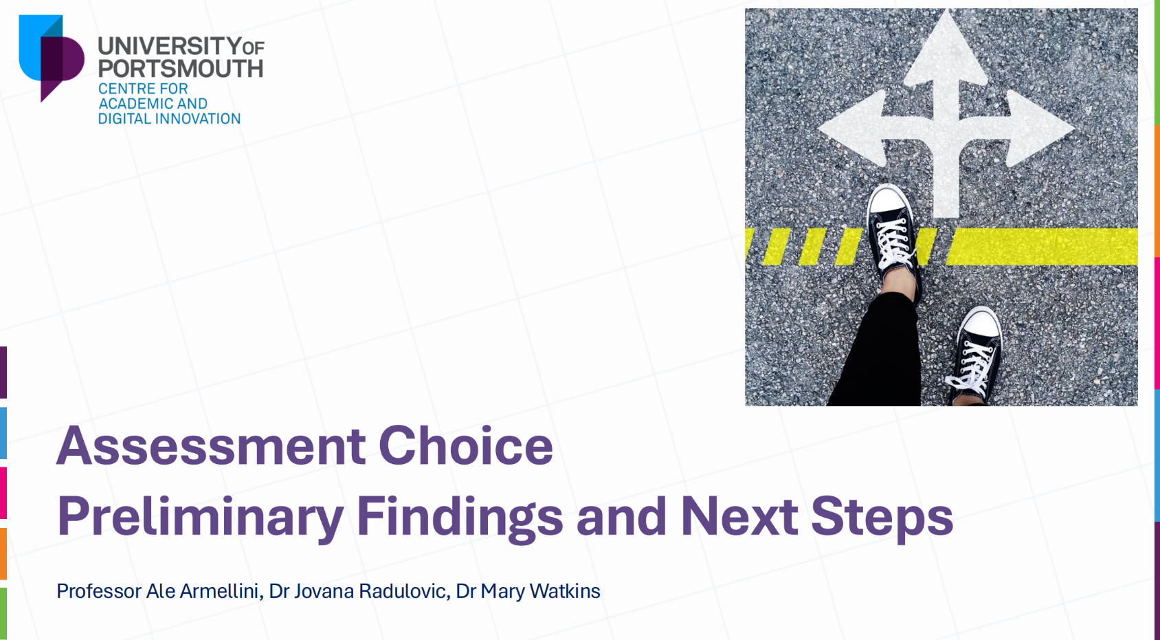 Screen grab of Assessment Choice Pilot: Results and Next Step