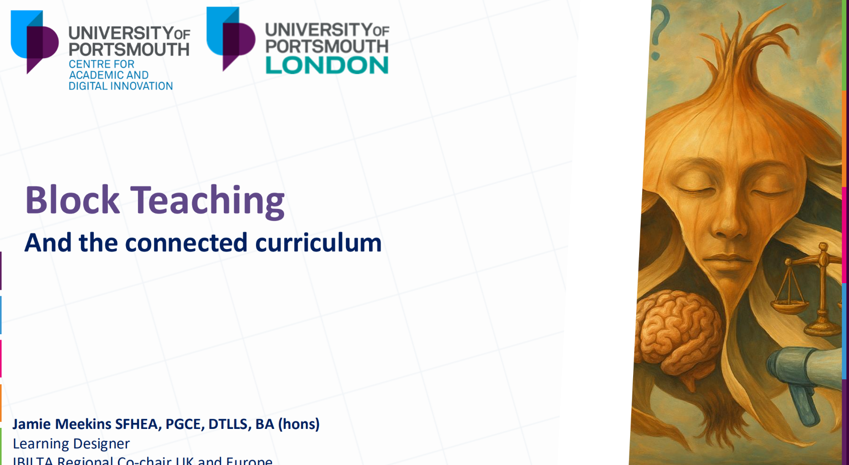 Screen grab of Block Teaching and the Connected Curriculum