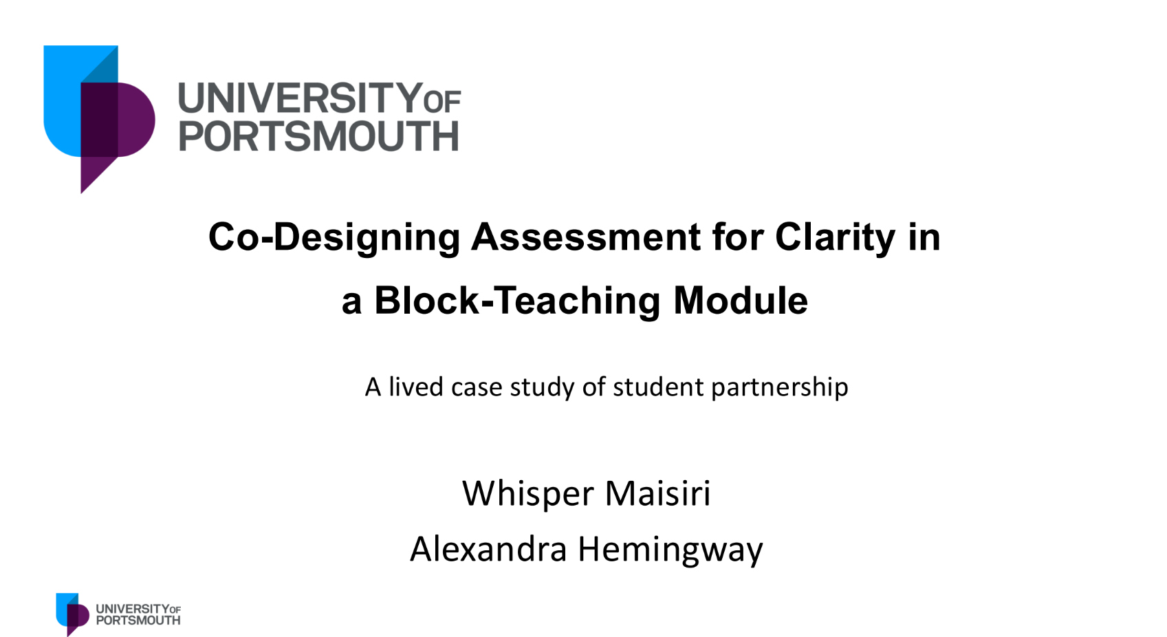 Screen grab Co‑Designing Assessment for Clarity in a Block‑Teaching Module: A Lived Case Study of Student Partnership