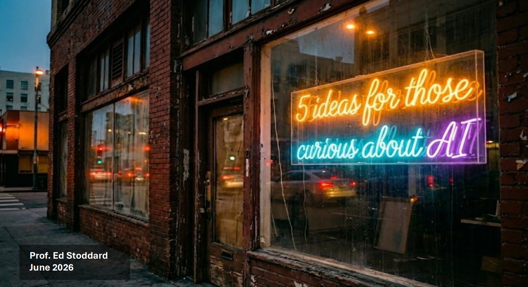 Screen grab 5 Ideas for Those Curious About AI