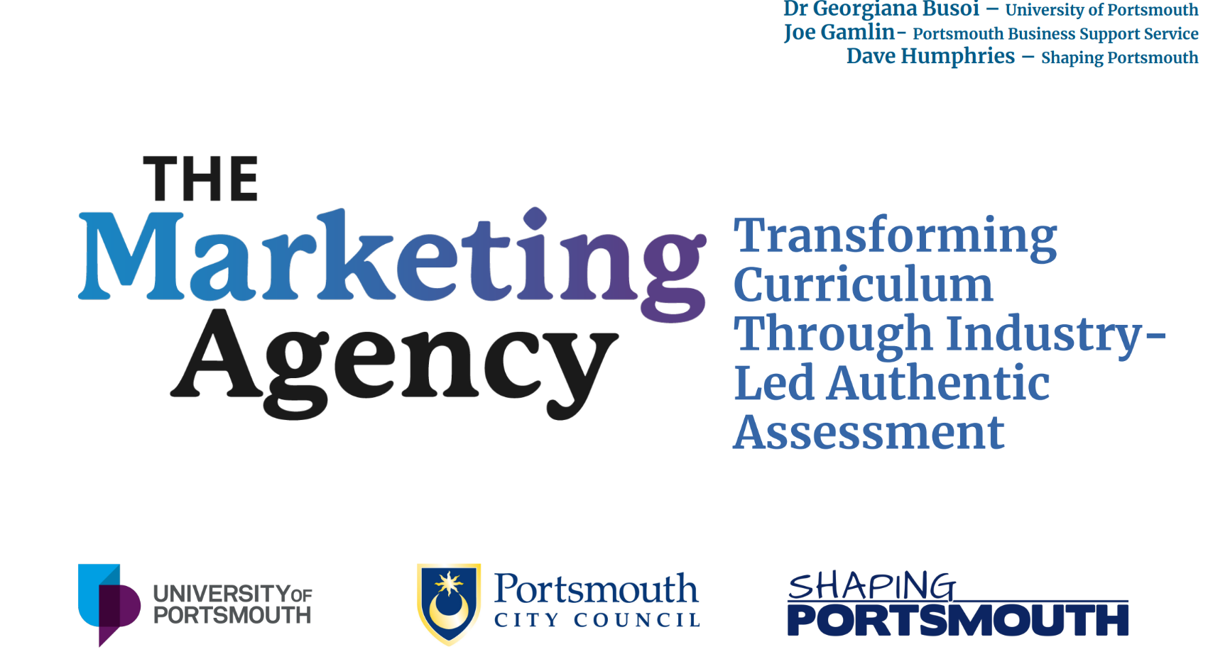 Screen grab The Marketing Agency: Transforming Curriculum Through Industry-Led Authentic Assessment 