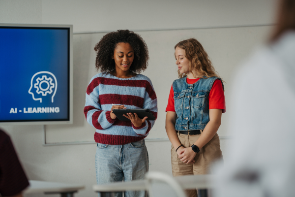 image of two students presenting