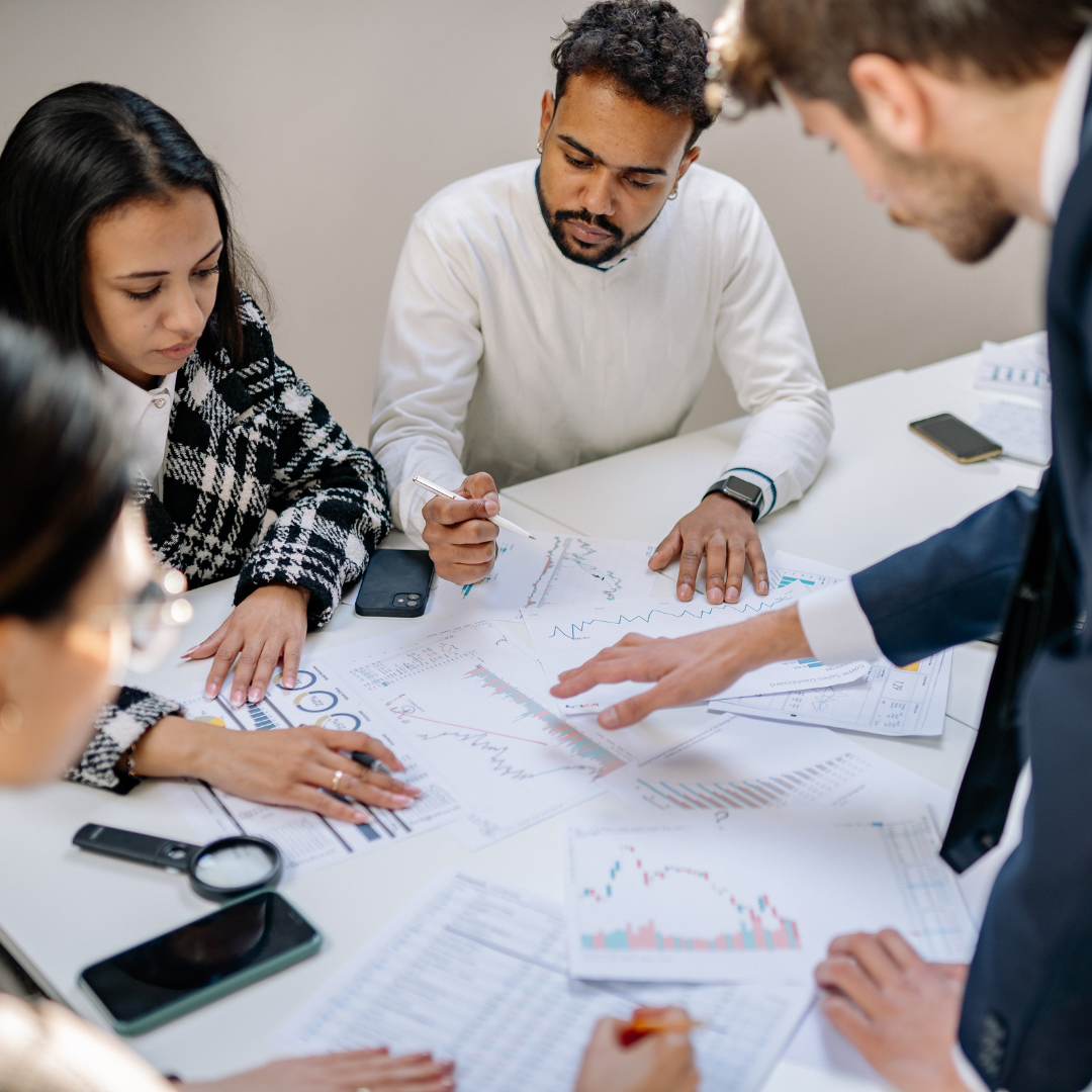 Image of people working as a group